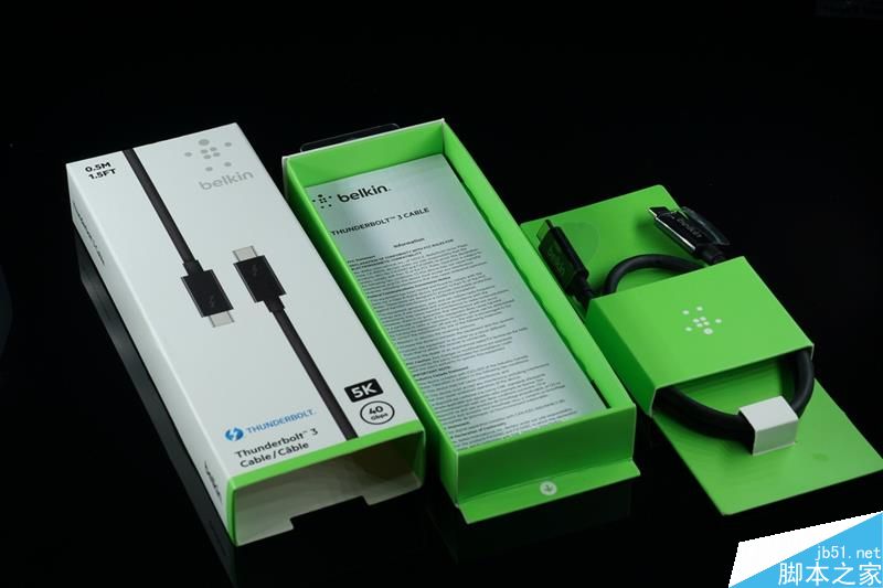 貝爾金Thunderbolt 3數(shù)據(jù)線開(kāi)箱及拆解:支持5K視頻