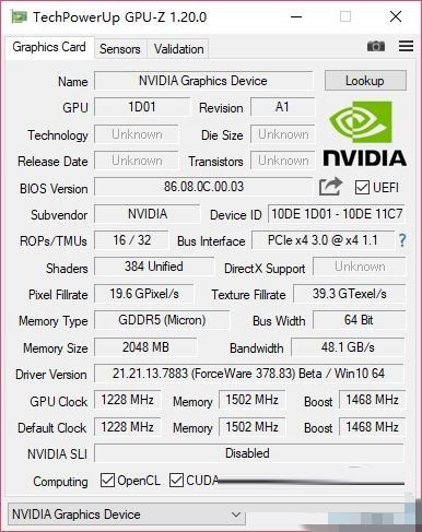 NVIDIA移動版新顯卡曝光：命名MX150與GT1030同配置