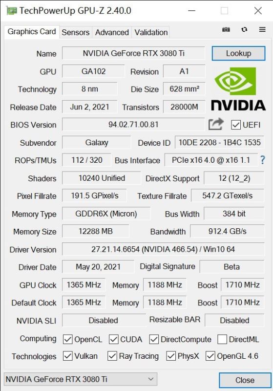 影馳RTX 3080 Ti 星曜OC怎么樣 影馳RTX 3080 Ti 星曜OC詳細評測