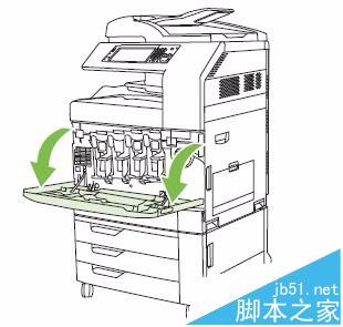 HP CM6030/6040打印機(jī)怎么更換碳粉盒成像鼓?