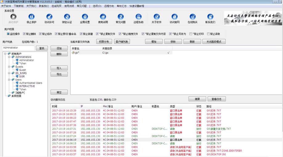 操作系統(tǒng)有共享文件權(quán)限設(shè)置功能，為什么還要買專業(yè)的局域網(wǎng)共享文件管理軟件、服務(wù)器