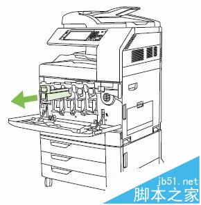 HP CM6030/6040打印機(jī)怎么更換碳粉盒成像鼓?