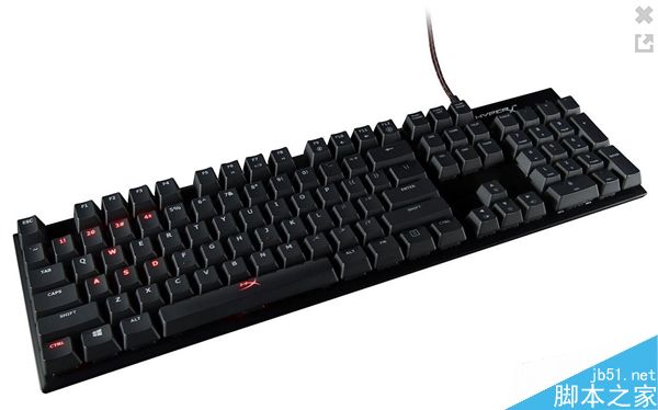 金士頓HyperX全新游戲機(jī)械鍵盤發(fā)布:采用櫻桃青軸