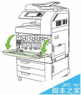 HP CM6030/6040打印機(jī)怎么更換碳粉盒成像鼓?