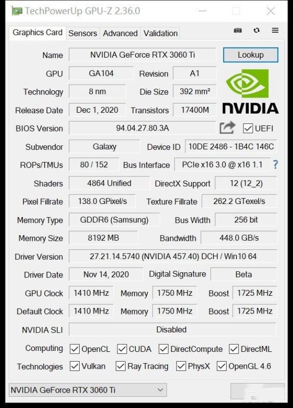影馳RTX 3060Ti金屬大師OC怎么樣 影馳RTX 3060Ti金屬大師OC詳細(xì)評測