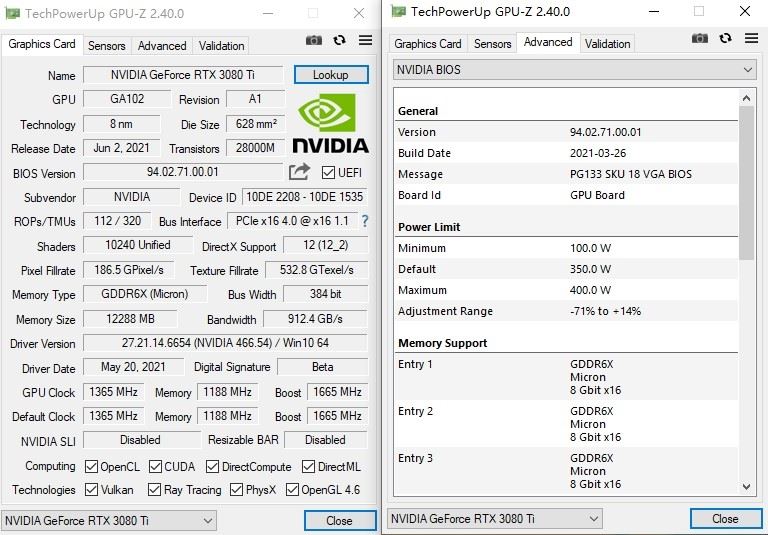NVIDA GeForce RTX3080Ti顯卡全方位評測