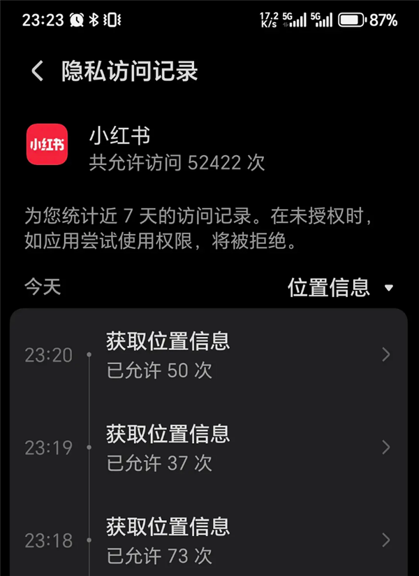 App 30天内疯狂访问位置信息7万次！小红书客服回应：不会泄露隐私