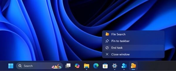 微軟Windows 11實(shí)用功能被挖出：任務(wù)欄圖標(biāo)加上“結(jié)束任務(wù)”