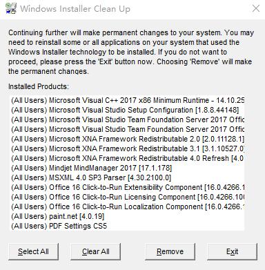Windows Installer Clean Up