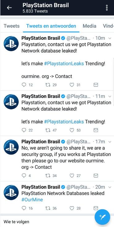 索尼 PlayStation 官方推特被黑，只是挑釁？