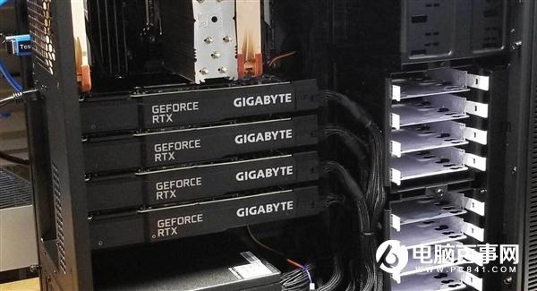 四路RTX 3090上機(jī)測(cè)試：一小時(shí)快兩度電、渲染性能線性暴增