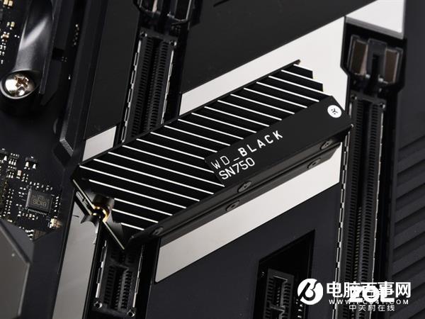 加裝散熱片 WD_BLACK SN750 SSD性能出色