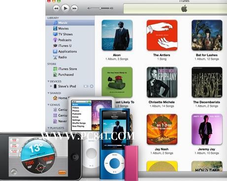iTunes可以實現將電腦中的視頻音樂或圖片輕松同步到移動設備