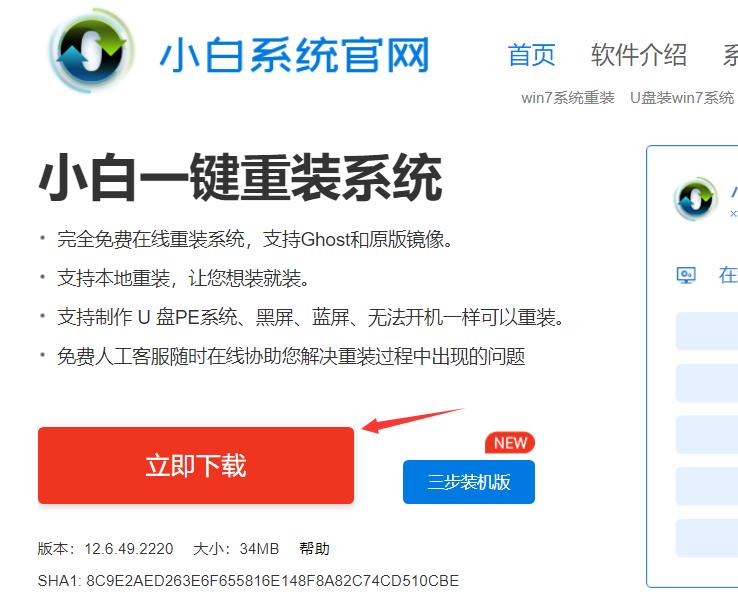 小白重裝系統(tǒng)官方下載安裝win10系統(tǒng)的步驟教程