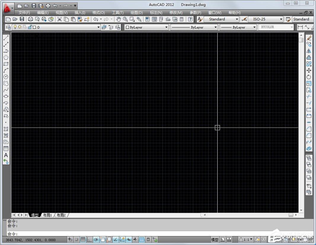 AutoCAD2012如何将白色背景换为黑色背景？