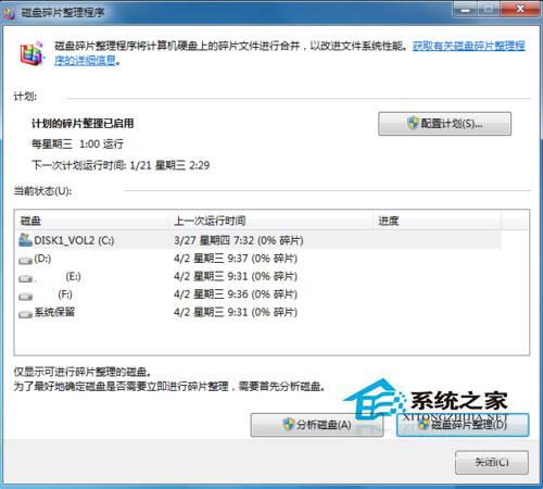 Win7系統(tǒng)下SSD固態(tài)硬盤為什么不能用磁盤碎片整理？